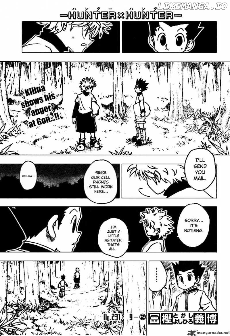 Hunter x Hunter, Chapter 231 image 01